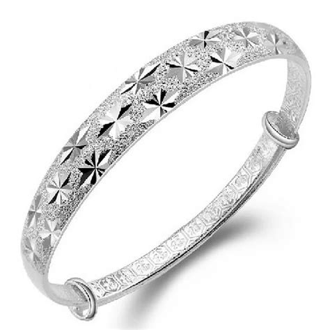 solid silver bangles for women